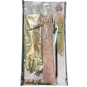 KBW Global - Rose Gold flapper costume kit with satin gloves, faux pearls, feather boa, sequin headband and cigarette holder – glamorous 1920s outfit for Halloween, Gatsby parties or vintage events – Party Shop