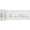 Santex - Ruban Tulle Vive Les Mariés Or 80 Mm / 10 M Bobine De 10 M. - Party Shop