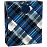 Amscan - Sac cadeau Large - Carreau bleu blanc - Party Shop