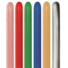 Sempertex - Sac De 50 Ballons 260 -Métallic satin couleurs assorties - Party Shop