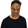 Scarecrow horror mask with stitched burlap design – Creepy Halloween accessory for adults - Funworld - Party Shop