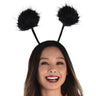 Amscan - Serre-Tête Pom Pom Noir - Party Shop