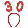 Beistle Co. - Serre-Tête Rouge 30 Ans - Party Shop