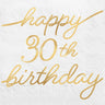 Amscan - Serviette Cocktail - Golden Age 30Th - Party Shop