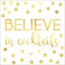 Amscan - Serviettes À Cocktail (16) - Believe In Cocktails - Party Shop