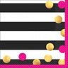 Amscan - Serviettes À Cocktail (16) - Confetti Rose & Or - Party Shop