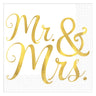 Amscan - Serviettes À Cocktail (16) - Mr. & Mrs - Party Shop