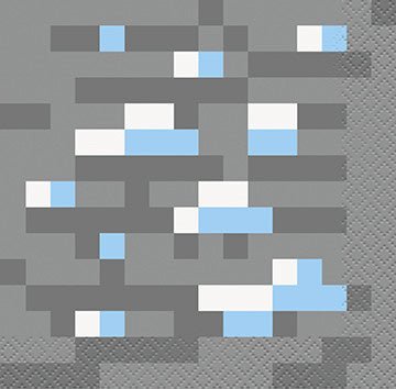 Unique - Serviettes À Cocktail (16) - Pixel (Minecraft) - Party Shop