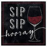 Creative Converting - Serviettes À Cocktail (16) - Vin Sip Sip Hooray - Party Shop