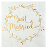 Santex - Serviettes A Cocktail Just Married Or (20) - Party Shop