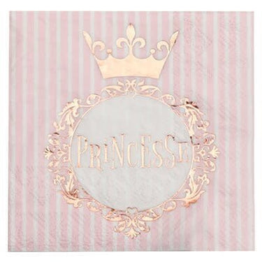 Santex - Serviettes A Cocktail Princesse Rose (20) - Party Shop