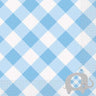 Unique - Serviettes De Table (16) - Éléphant Bleu Floral (Baby) - Party Shop