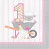 Creative Converting - Serviettes De Table (16) - Fête À La Ferme Fille 1Ans - Party Shop