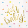 Unique - Serviettes De Table (16) - Oh Baby - Party Shop