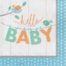 Creative Converting - Serviettes De Table (16) - Oisillons Bleus: Hello Baby - Party Shop