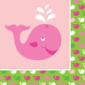 Creative Converting - Serviettes De Table Baleines Roses (16) - Party Shop