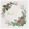 Santex - Serviettes de table chic (10) - Joyeux Noël - Party Shop