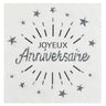 Santex - Serviettes De Table Joyeux Anniversaire Argent (10) - Party Shop