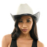 KBW Global - Shimmer black cowboy hat with glitter finish – stylish Western costume accessory. Perfect for Halloween, rodeos, concerts, festivals and themed parties – Party Shop