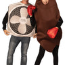 Shit Hits the Fan couple Halloween costume for adults. Funny and unique outfit for parties, festivals, and themed events. - Rasta Imposta - Party Shop