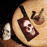 FUN WORLD - 15.25-inch fake butcher knife with skull and bloody blade – Halloween costume or decor accessorye - Party Shop