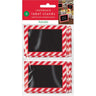 Amscan - Support À Étiquette Craie De Noël (8) - 2 3/8" X 3 3/8" - Party Shop