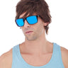 WESTBAY - Premium brown surfer wig for men – Vintage California beach look costume accessory - Party Shop