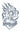 TINSLEY - Tatouage Temporaire - Coeur Et Crois - Party Shop