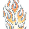TINSLEY - Tatouage Temporaire - Flamme - Party Shop