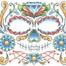 TINSLEY - Tatouages Temporaire  - Candy Skull Face - Party Shop