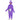 Adult wearing official Teletubbies Tinky Winky costume – purple jumpsuit with mittens and hood, perfect for Halloween or 90s themed events - Inspirit - Party Shop