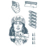Tinsley - Thug temporary tattoos – realistic gangster-style body art for Halloween costumes, cosplay, theater, and costume parties - Party shop