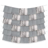 Amscan - Toile De Fond Décorative À Franges - Argent - Party Shop