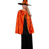 Underwrpas - Black witch cape and hat set – Classic Halloween costume accessories for women, teens and kids. Perfect for carnival, cosplay, stage shows and parties- Party shop