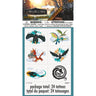 Unique - Tatouages temporaires de Dragons (24 unités) - Party Shop