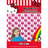 Unique - Toile de fond photo rose avec visages découpés Hello Kitty et ses amis - Party Shop