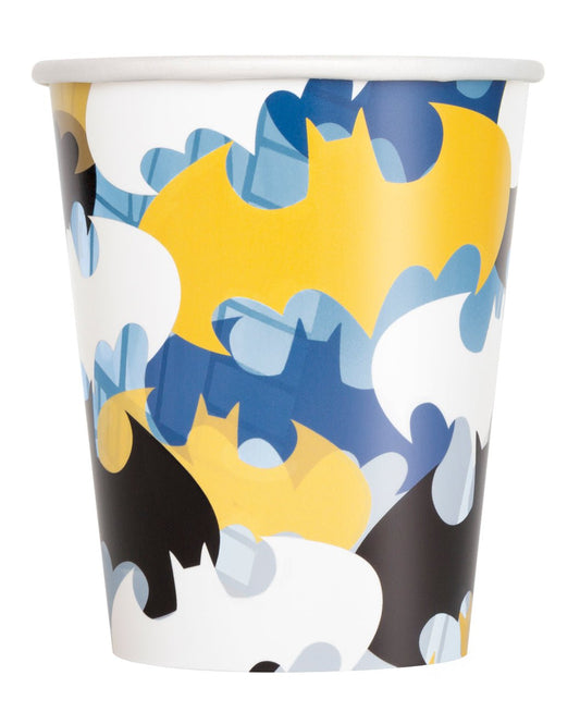 Unique - Verre en Carton 9Oz (8) - Batman - Party Shop