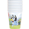 Unique - Verre De Carton 9Oz (8) - Bluey - Party Shop
