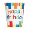 Unique - Verres 9Oz Fête En Blocs (8) - Party Shop