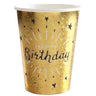 Santex - Verres 9Oz - Happy Birthday - Or (10) - Party Shop