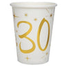 Santex - Verres 9Oz - Or 30 Ans (10) - Party Shop