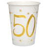 Santex - Verres 9Oz - Or 50 Ans (10) - Party Shop