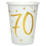 Santex - Verres 9Oz - Or 70 Ans (10) - Party Shop