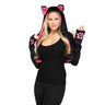 FUN WORLD - Veste À Capuchon Adulte - Chat Noir - Party Shop