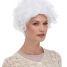 WESTBAY - Retro white mom wig for women with soft volume – perfect for 80s or 90s costume, grandma look, theater, cosplay, or comedy skits. - Party Shop