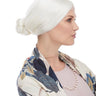 WESTBAY - White wig for women styled like Mrs. Claus with bun and curls. Perfect for Christmas costumes, old lady roles, or holiday performances. - Party Shop