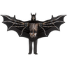 Wicked Wing Bat costume for adults featuring 8-foot collapsible wings, lightweight tunic, and hood – perfect for Halloween, cosplay, or spooky events. - FunWorld - Party Shop