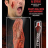 Woochie Worminator edgeless peel-and-stick gore effect – realistic parasite wound prosthetic, no glue needed, perfect for Halloween and horror makeup - Cinema Secrets - Party Shop