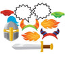 Creative Converting - Accessoires Pour Photo (10) - Dragons - Party Shop