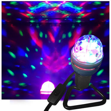 VISUAL EFFECTS - Ampoule Rotative Nebula Avec Socle - Party Shop